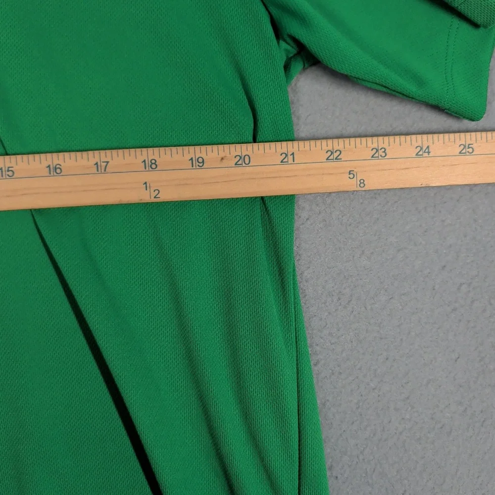 Lands End Polo Shirt Mens‎ L Green American Family Insurance Golf Short Sleeve